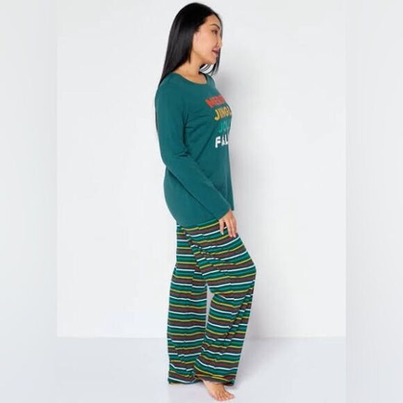 Family Pajamas Merry Jingle Mix It Family Pajama Set for Women Size M - Picture 2 of 4